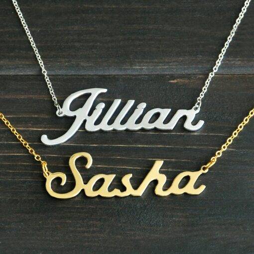Name Shaped Pendant Necklace Necklaces & Pendants Pendants c6a528dce39749a26830e0: Alison Font|Arabic Font|Chinese Name|Name with Crown|Name with Icon|Old English Font