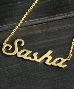 Name Shaped Pendant Necklace Necklaces & Pendants Pendants c6a528dce39749a26830e0: Alison Font|Arabic Font|Chinese Name|Name with Crown|Name with Icon|Old English Font 