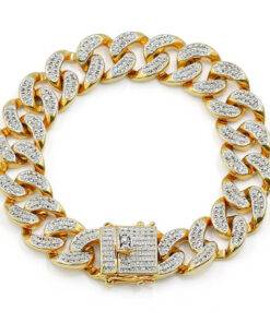 Men’s Fashion Iced Out Cubic Zirconia Bracelets ba2a9c6c8c77e03f83ef8b: 18 cm|20 cm 
