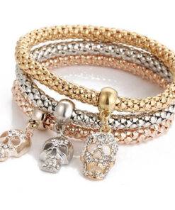 Snake Chain Bracelets Set a559b87068921eec05086c: Anchor|Butterfly|Cross|Crystal Heart|Cube|Elephant|Elephant Anchor|Girls|Heart|Hoop|Key and Lock|Leaf|Notes|Owl|Palm|Round Plate|Skull|Snowflake 