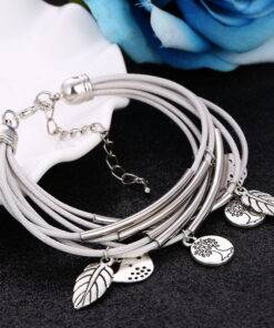 Fashion Silver Charm Leaves Bracelets 8d255f28538fbae46aeae7: Set 1|Set 2|Set 3|Set 4 