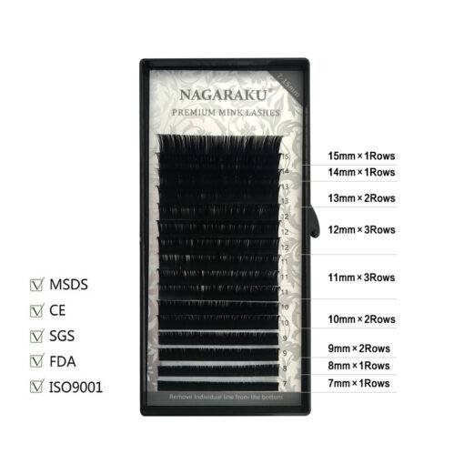 16 Rows Natural Mink Makeup Individual Eyelashes BEAUTY & SKIN CARE Magnetic Eyelashes 66b29b9f2bdc949a754504: B|C|D|J