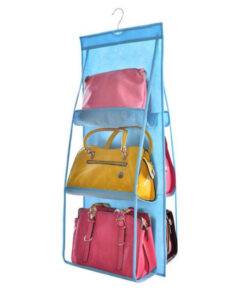 Wardrobe Handbags Organizer Hand Bags & Wallets SHOES, HATS & BAGS cb5feb1b7314637725a2e7: Black|Blue|Gray|Green|Purple|Red 