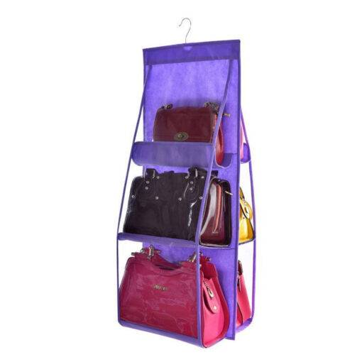 Wardrobe Handbags Organizer Hand Bags & Wallets SHOES, HATS & BAGS cb5feb1b7314637725a2e7: Black|Blue|Gray|Green|Purple|Red