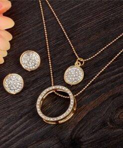 Crystal Round Shape Jewelry Set JEWELRY & ORNAMENTS Jewelry Sets Item Type: Jewelry Sets
