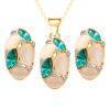 Lovely Women’s Jewelry Set with Crystals JEWELRY & ORNAMENTS Jewelry Sets a4a426b9b388f11a2667f5: Blue|Green|Pink