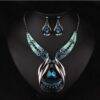 Women’s African Gem Jewelry Set JEWELRY & ORNAMENTS Jewelry Sets cb5feb1b7314637725a2e7: Black|Blue|Multi|Water Blue