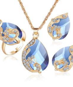 Women’s Jewelry Set with Crystal JEWELRY & ORNAMENTS Jewelry Sets cb5feb1b7314637725a2e7: Black|Blue|Green|Red|White 