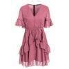 Bohemian Chiffon Dark Pink Dress Dresses & Jumpsuits FASHION & STYLE 6f6cb72d544962fa333e2e: L|M|S