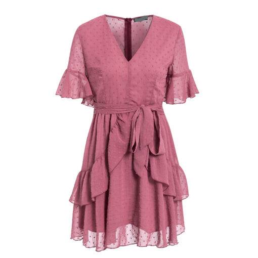 Bohemian Chiffon Dark Pink Dress Dresses & Jumpsuits FASHION & STYLE 6f6cb72d544962fa333e2e: L|M|S
