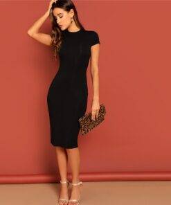 Women’s Black Bodycon Dress Dresses & Jumpsuits FASHION & STYLE cb5feb1b7314637725a2e7: Black