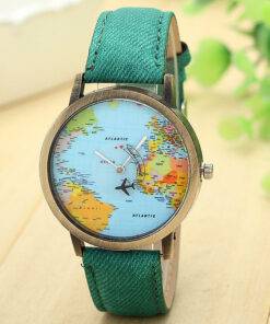 Travel Around The World Watches Analog Watch WATCHES & ACCESSORIES cb5feb1b7314637725a2e7: Black|Blue|Coffee|Green|Red|White|Yellow