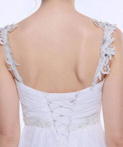 Delicate Chiffon Wedding Dress WEDDING & GIFTS Wedding Dresses cb5feb1b7314637725a2e7: Ivory|White 