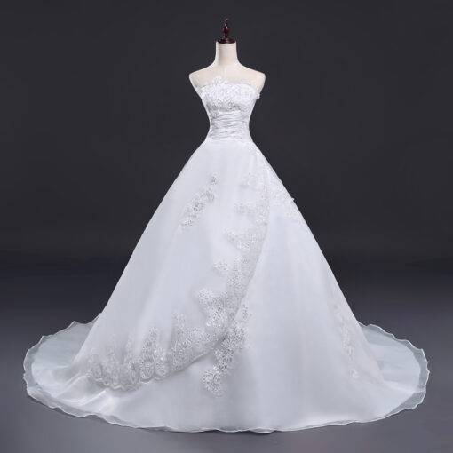 Elegant Vintage Long Lace Wedding Dress WEDDING & GIFTS Wedding Dresses cb5feb1b7314637725a2e7: White
