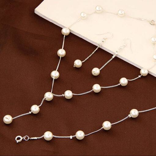 Imitation Pearl Bridal Jewelry Sets Bridal Sets WEDDING & GIFTS cb5feb1b7314637725a2e7: Gold|Silver