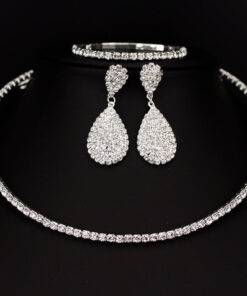 Classic Rhinestone Crystal Wedding Jewelry Set Bridal Sets WEDDING & GIFTS a1fa27779242b4902f7ae3: 1 Layer|2 Layer|3 Layer|4 Layer|5 Layer 