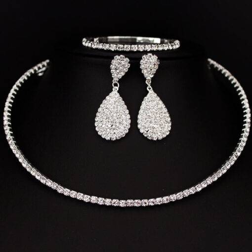 Classic Rhinestone Crystal Wedding Jewelry Set Bridal Sets WEDDING & GIFTS a1fa27779242b4902f7ae3: 1 Layer|2 Layer|3 Layer|4 Layer|5 Layer