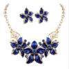 Crystal Enamel Flower Wedding Jewelry Sets Bridal Sets WEDDING & GIFTS cb5feb1b7314637725a2e7: Black|Blue|Purple|White