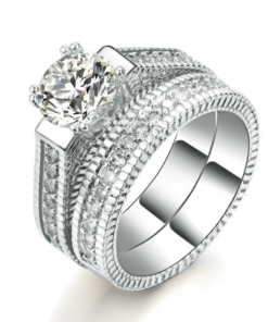 Luxury Women’s Cubic Zirconia Wedding Rings Set Bridal Sets WEDDING & GIFTS 2ced06a52b7c24e002d45d: 10|6|7|8|9