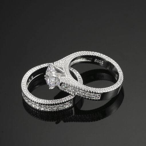 Luxury Women’s Cubic Zirconia Wedding Rings Set Bridal Sets WEDDING & GIFTS 2ced06a52b7c24e002d45d: 10|6|7|8|9