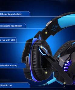 Glaring Glowing Gaming Headphones with Microphone Headphones & Speakers PHONES & GADGETS cb5feb1b7314637725a2e7: Blue Black|Blue PVC Package-2|H4 Blue No Box|H4 Red No Box|Orange Black|Red No Retail Box|Red PVC Package-2 