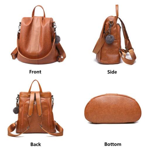 Women’s Anti-Thief Design Backpack Hand Bags & Wallets SHOES, HATS & BAGS cb5feb1b7314637725a2e7: Black|Black/Oxford|Blue|Brown|Grey|Red