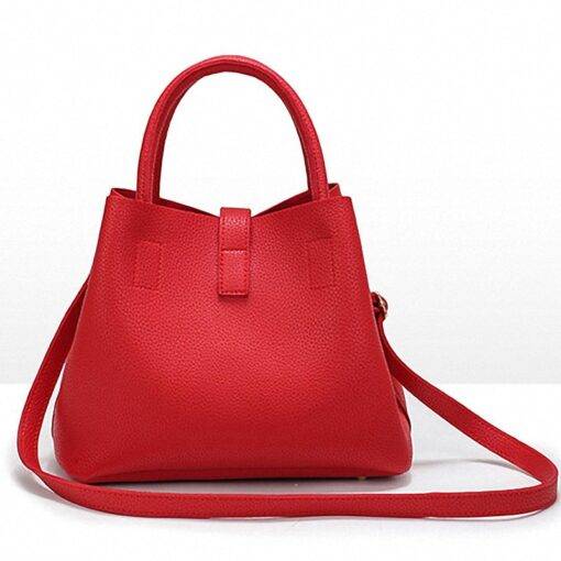 Women’s Matte Eco-Leather Tote Bag Hand Bags & Wallets SHOES, HATS & BAGS cb5feb1b7314637725a2e7: Black|Pink|Red