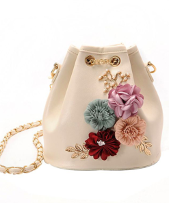 Women’s Elegant Floral Bucket Bag Hand Bags & Wallets SHOES, HATS & BAGS cb5feb1b7314637725a2e7: Beige|Black|Pink|Sky Blue