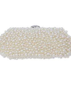 Women’s Pearl Beaded Evening Bag Hand Bags & Wallets SHOES, HATS & BAGS cb5feb1b7314637725a2e7: Champagne|Pearl White|White 