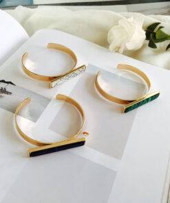 Women’s Stylish Geometric Bangle Bracelet Bracelets & Bangles JEWELRY & ORNAMENTS cb5feb1b7314637725a2e7: Black|Green|White