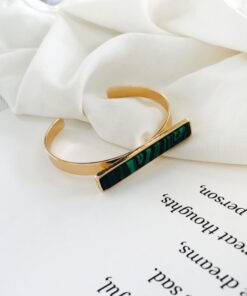Women’s Stylish Geometric Bangle Bracelet Bracelets & Bangles JEWELRY & ORNAMENTS cb5feb1b7314637725a2e7: Black|Green|White 