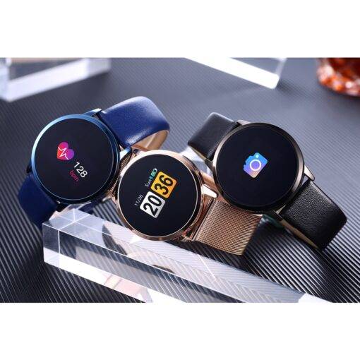 Touch Screen Waterproof Sport Smart Watches Smart Watches WATCHES & ACCESSORIES cb5feb1b7314637725a2e7: Black Leather Plus|Black Steel Plus|Blue Leather Plus|Gold Steel Plus|Rose Gold Steel Plus|Silver Leather Plus|Silver Steel Plus