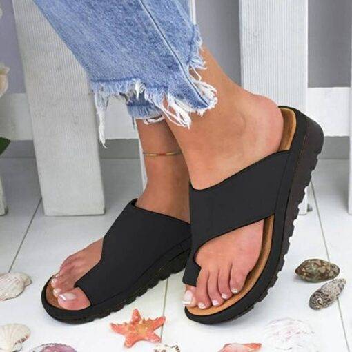 Women’s Bunion Correcting Leather Sandals Casual Shoes & Boots SHOES, HATS & BAGS cb5feb1b7314637725a2e7: Black|Bronze|Golden|Leopard|Purple|Sliver|Yellow