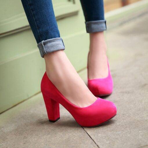 Fashion Classic High-Heeled Suede Women’s Shoes Casual Shoes & Boots SHOES, HATS & BAGS cb5feb1b7314637725a2e7: Black|Blue|Green|Khaki|Red