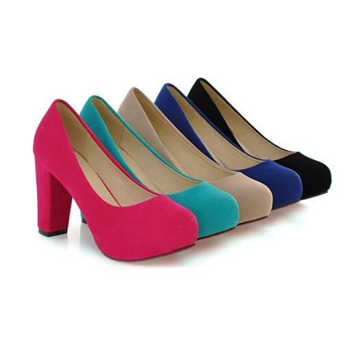 Fashion Classic High-Heeled Suede Women’s Shoes Casual Shoes & Boots SHOES, HATS & BAGS cb5feb1b7314637725a2e7: Black|Blue|Green|Khaki|Red