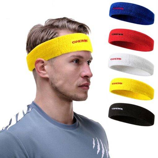 Sweat-Absorbing Breathable Fitness Headband HEALTH & FITNESS cb5feb1b7314637725a2e7: Black|Blue|Red|White|Yellow