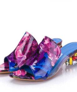 Fashion Colorful High Heeled Flip Flops Casual Shoes & Boots SHOES, HATS & BAGS cb5feb1b7314637725a2e7: Black|Purple|White