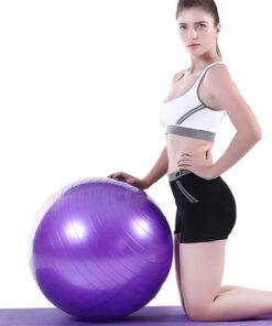 Fitness Balance Exercise Rubber Ball HEALTH & FITNESS cb5feb1b7314637725a2e7: Blue|Pink|Purple|Red|Silver 