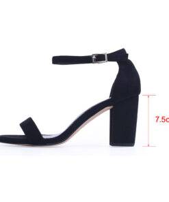 Ankle Strap Heels Shoes for Women Casual Shoes & Boots cb5feb1b7314637725a2e7: Apricot|Black|Red|Yellow 