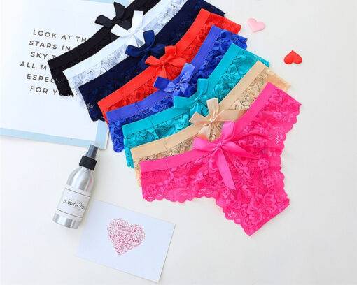 Women’s Lace Bow Decorated Panties Bras & Lingerie FASHION & STYLE cb5feb1b7314637725a2e7: Apricot|Black|Black 1|Blue|Blue 2|Green|Navy Blue|Purple 2|Red|Red 2|Rose Red|Rose Red 2|White|White 2