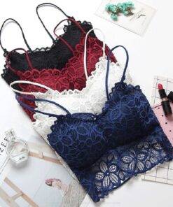 Women’s Lace Bralette Bras & Lingerie FASHION & STYLE cb5feb1b7314637725a2e7: Black|Blue|Red|White 