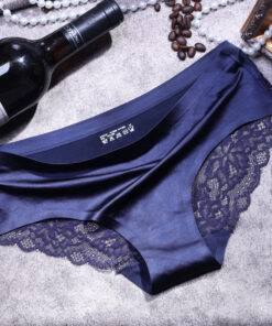 Women’s Satin Lace Panties Bras & Lingerie FASHION & STYLE cb5feb1b7314637725a2e7: Apricot|Black|Grey|Navy Blue|Pink|Purple 