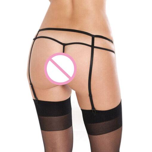 Cute Sexy Strappy Adjustable Garter Belt with G-String Bras & Lingerie FASHION & STYLE Material: Spandex
