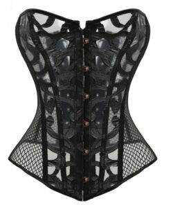 Sexy Gothic Transparent Lace Women’s Corset Bras & Lingerie FASHION & STYLE cb5feb1b7314637725a2e7: Black|White 
