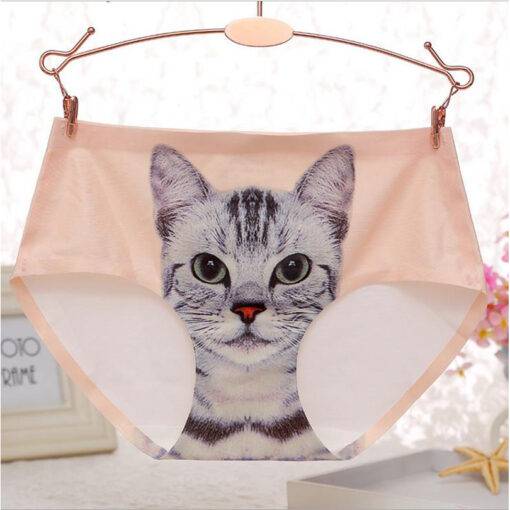 Lovely Kitten Printed Breathable Cotton Women’s Panties Bras & Lingerie FASHION & STYLE cb5feb1b7314637725a2e7: Beige|Pink|Sky Blue|White