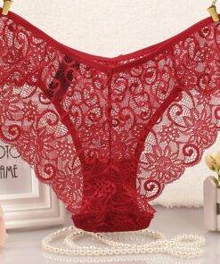 Lovely Floral Transparent Lace Women’s Panties Bras & Lingerie FASHION & STYLE cb5feb1b7314637725a2e7: Beige|Black|Green|Red|White 