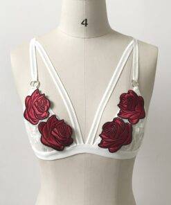Lovely Push-Up Embroidered Floral Lace Bra Bras & Lingerie FASHION & STYLE cb5feb1b7314637725a2e7: Black|White 