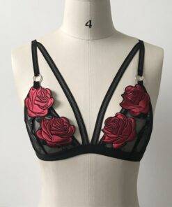 Lovely Push-Up Embroidered Floral Lace Bra Bras & Lingerie FASHION & STYLE cb5feb1b7314637725a2e7: Black|White 
