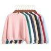 Women’s Warm Sweatshirt FASHION & STYLE Sweaters & Sweatshirts cb5feb1b7314637725a2e7: Black|Burgundy|Gray|Green|Khaki|Navy|Pink|Sky Blue|White