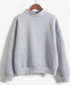 Women’s Warm Sweatshirt FASHION & STYLE Sweaters & Sweatshirts cb5feb1b7314637725a2e7: Black|Burgundy|Gray|Green|Khaki|Navy|Pink|Sky Blue|White 
